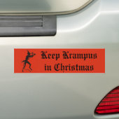 Krampus Stoßaufkleber "behalten Krampus im Autoaufkleber (Auf Auto)