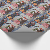 Krampus Strafe für schlechte Erwachsene Geschenkpapier (Ecke)