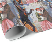 Krampus Strafe für schlechte Erwachsene Geschenkpapier (Rolleneckpunkt)