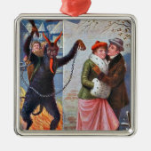 Krampus Strafe für schlechte Erwachsene Ornament Aus Metall (Vorne)