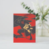 Krampus Straffung des Kindes mit Schalter Postkarte (Stehend Vorderseite)