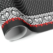 Krampus Sweater Wrapping Geschenkpapier (Rolleneckpunkt)