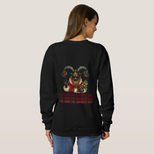 Krampus Sweatshirt (Schwarz voll)
