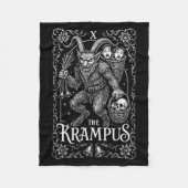 Krampus Tarot Card Design Christmas Season Evil Pa Fleecedecke (Vorderseite)