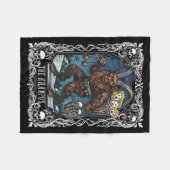 Krampus Tarot Card Design Christmas Season Evil Pa Fleecedecke (Vorderseite (Horizontal))