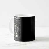 Krampus Tarot Card Design Christmas Season Evil Pa Kaffeetasse (Vorderseite Links)