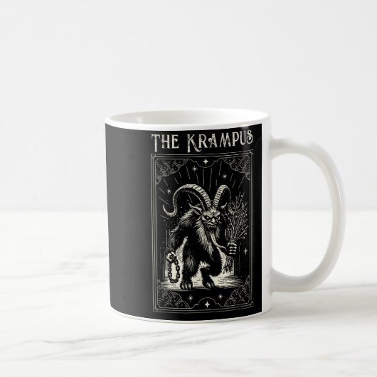 Krampus Tarot Card Design Christmas Season Evil Pa Kaffeetasse (Rechts)