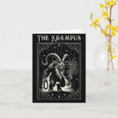 Krampus Tarot Card Design Christmas Season Evil Pa Karte (Gelbe Blume)