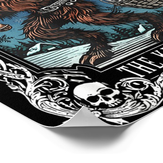 Krampus Tarot Card Design Christmas Season Evil Pa Poster (Ecke)