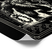 Krampus Tarot Card Design Christmas Season Evil Pa Poster (Ecke)