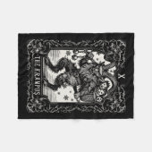 Krampus Tarot Card Design Weihnachtssaison Böse Pa Fleecedecke (Vorderseite (Horizontal))