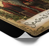 Krampus Tarot Card Design Weihnachtssaison Böse Pa Poster (Ecke)