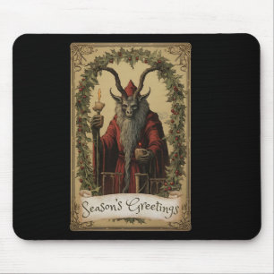 Krampus Tarot-Kartendesign Weihnachtszeit Böse Pa Mousepad