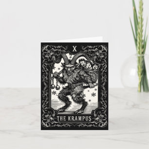 Krampus Tarot-Kartendesign Weihnachtszeit Böser Pa Karte