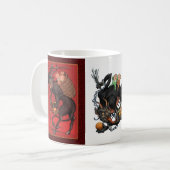 Krampus-Tasse mit 3 Designs Kaffeetasse (Vorderseite Links)