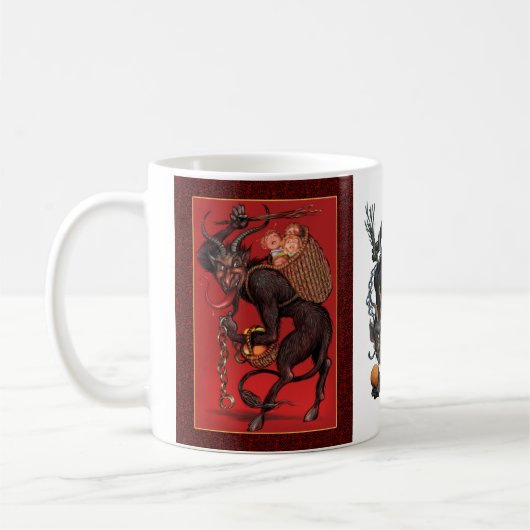 Krampus-Tasse mit 3 Designs Kaffeetasse (Links)
