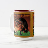 Krampus-Tasse Zweifarbige Tasse (Vorderseite Links)