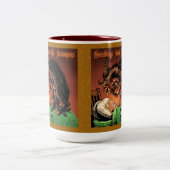 Krampus-Tasse Zweifarbige Tasse (Mittel)