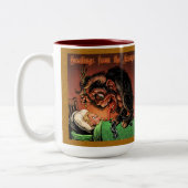 Krampus-Tasse Zweifarbige Tasse (Links)