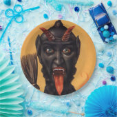 Krampus-Teufel-Weihnachten Pappteller (Party)