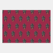 Krampus Themed Geschenkpapier Set (Vorderseite 3)