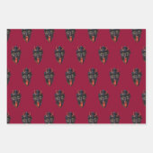 Krampus Themed Geschenkpapier Set (Vorderseite)