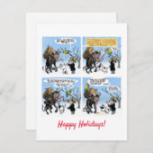 Krampus trifft Mose-Karte Feiertagskarte (Vorne/Hinten)