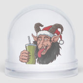 Krampus trinken Green Matcha Weihnachtsleckerei Schneekugeln (Vorderseite)