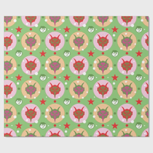 Krampus Überlastung Geschenkpapier (Flach)