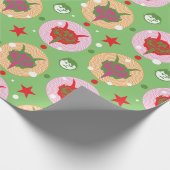 Krampus Überlastung Geschenkpapier (Ecke)