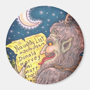 KRAMPUS UNARTIGELISTE WEIHNACHTSMAGNET Anpassen Magnet