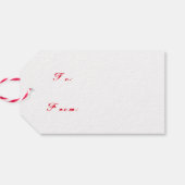 Krampus und Nikolaus-Geschenktag Geschenkanhänger (Rückseite Horizontal)