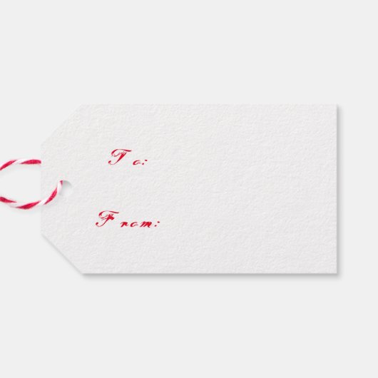 Krampus und Nikolaus-Geschenktag Geschenkanhänger (Rückseite Horizontal)