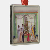 Krampus und Sankt Nikolaus von der Zeitschrift von Silbernes Ornament (Rechts)