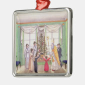 Krampus und Sankt Nikolaus von der Zeitschrift von Silbernes Ornament (Links)