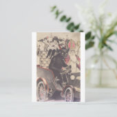 Krampus und sein Motorrad Postkarte (Stehend Vorderseite)