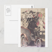 Krampus und sein Motorrad Postkarte (Vorne/Hinten)