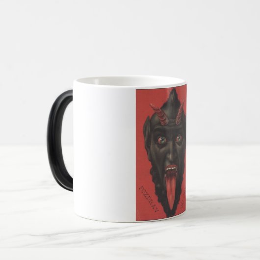 Krampus verwandelnde Tasse (Vorderseite Links)