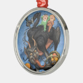 Krampus Verzierung Ornament Aus Metall (Links)