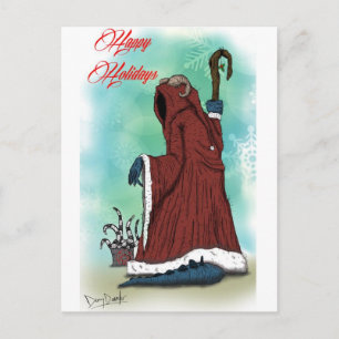 "Krampus" von Danny Daurko, Postcard Feiertagspostkarte