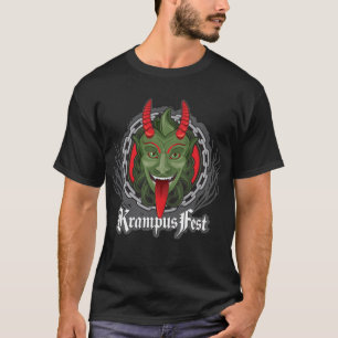 Krampus Vorlage (Schwarzes T) T-Shirt