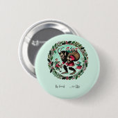 Krampus Weihnachten Button (Vorne & Hinten)