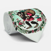 Krampus Weihnachten Krawatte (Gerollt)