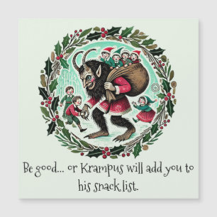 Krampus Weihnachten Magnetkarte