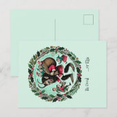 Krampus Weihnachten Postkarte (Vorne/Hinten)