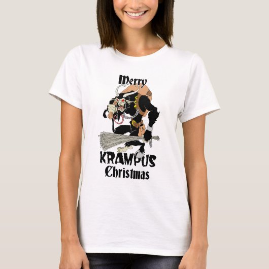 Krampus Weihnachten T-Shirt (Vorderseite)
