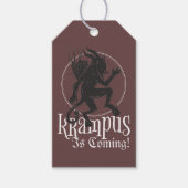 Krampus Weihnachtsfeiertag Geschenkanhänger (Vorderseite)