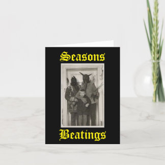 Krampus Weihnachtskarte Ankündigung
