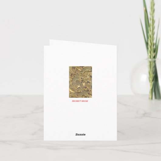 Krampus Weihnachtskarte Feiertagskarte (Rückseite)