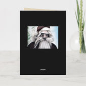 Krampus Weihnachtskarte Feiertagskarte (Rückseite)